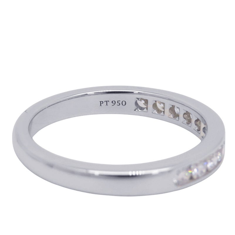 ティファニー リング ハーフ エタニティ チャネルセッティング ダイヤモンド Pt950プラチナ サイズ約13号 Tiffany&Co. 指輪