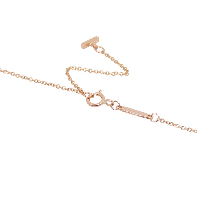 ティファニー ネックレス Tスマイル ペンダント ラージ ダイヤモンド 計約0.19ct K18PGピンクゴールド 60011654 Tiffany&Co.