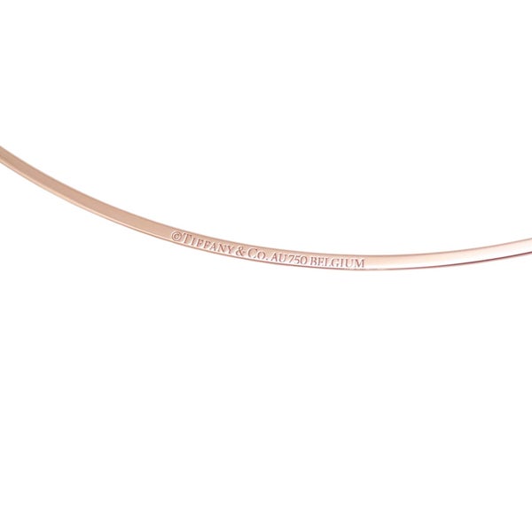 ティファニー ネックレス Tスマイル ペンダント ラージ ダイヤモンド 計約0.19ct K18PGピンクゴールド 60011654 Tiffany&Co.