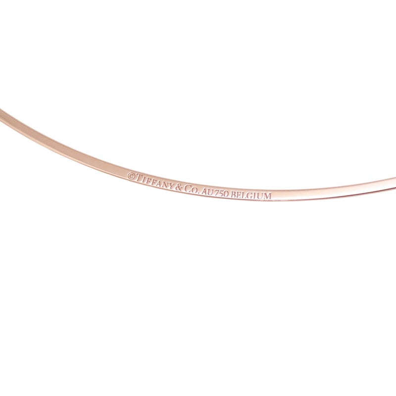 ティファニー ネックレス Tスマイル ペンダント ラージ ダイヤモンド 計約0.19ct K18PGピンクゴールド 60011654 Tiffany&Co.