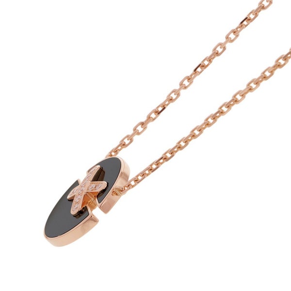 ショーメ ネックレス ジュ ドゥ リアン ハーモニー ペンダント SM スモール オニキス/ダイヤ 10P 計0.06ct K18PG 084426