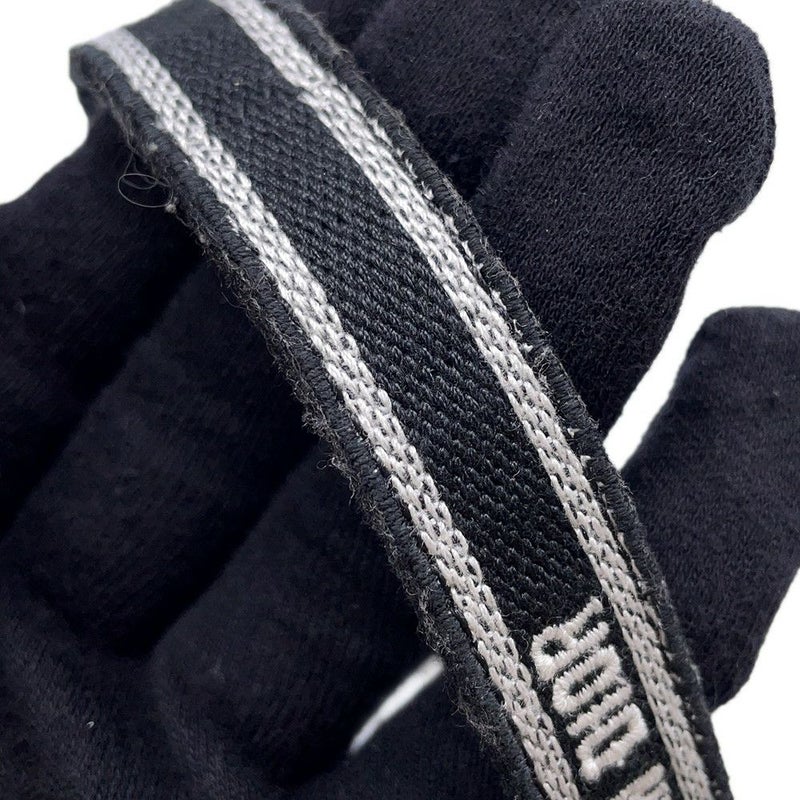 クリスチャン・ディオール ハンドバッグ ブックトートミニ フラワー バーティカル キャンバス Christian Dior 2wayショルダー 黒