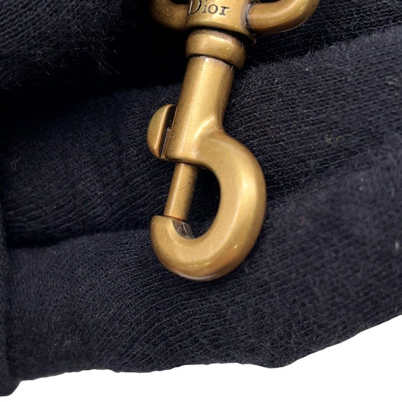 クリスチャン・ディオール ハンドバッグ ブックトートミニ フラワー バーティカル キャンバス Christian Dior 2wayショルダー 黒