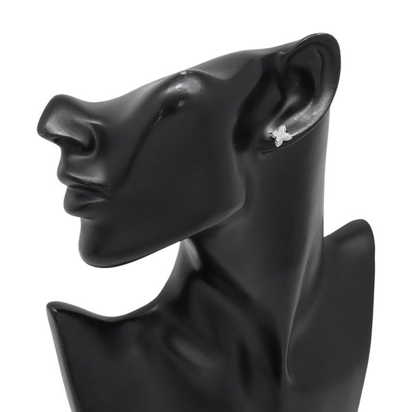 ルイヴィトン ピアス LV ダイヤモンド ダブル ラウンド ダイヤ 中石 2P 計約0.60ct/74P 計約0.22ct K18WG Q06400 LOUIS VUITTON