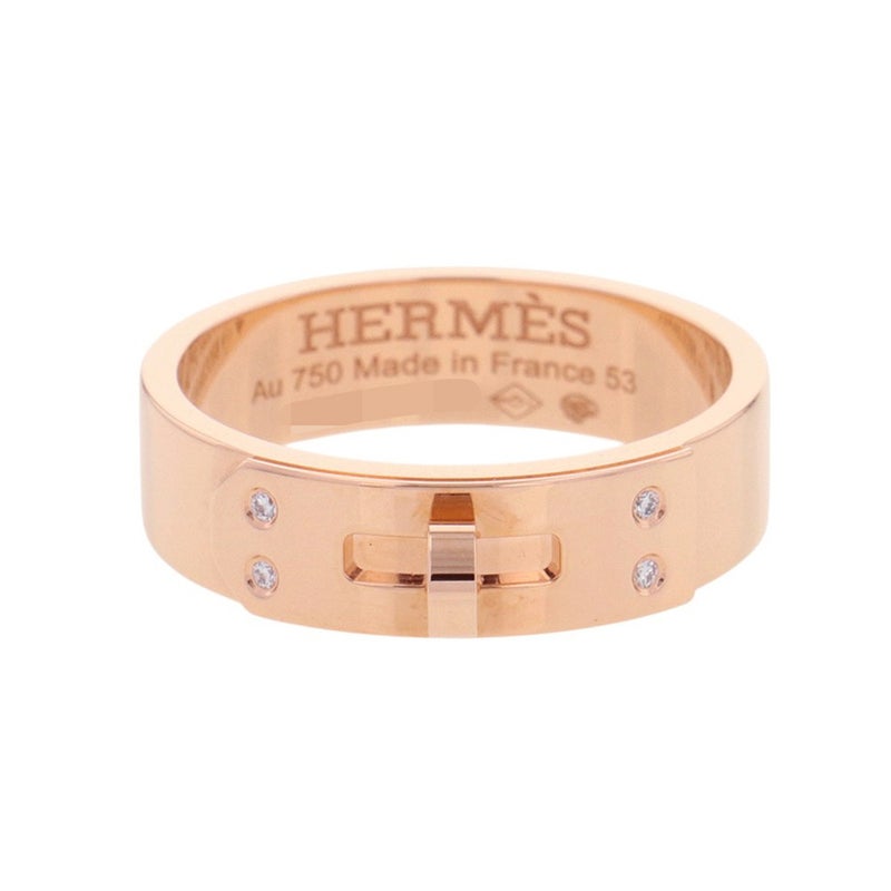 エルメス リング ケリー PM ダイヤモンド 4P 計0.02ct K18PGピンクゴールド リングサイズ53 HERMES ジュエリー 指輪