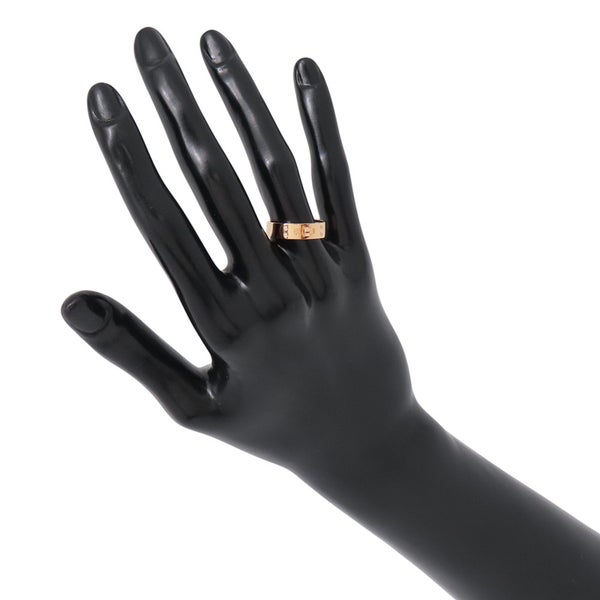 エルメス リング ケリー PM ダイヤモンド 4P 計0.02ct K18PGピンクゴールド リングサイズ53 HERMES ジュエリー 指輪