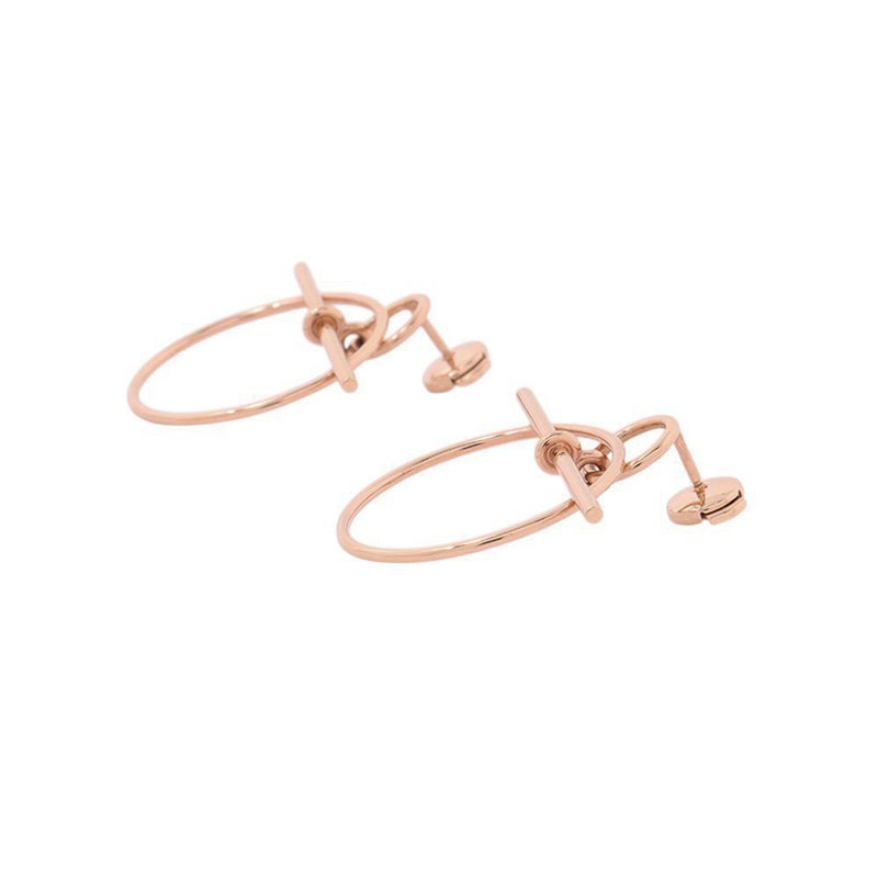 エルメス ピアス ループ ピアス エシャペ PM K18PGピンクゴールド HERMES ジュエリー