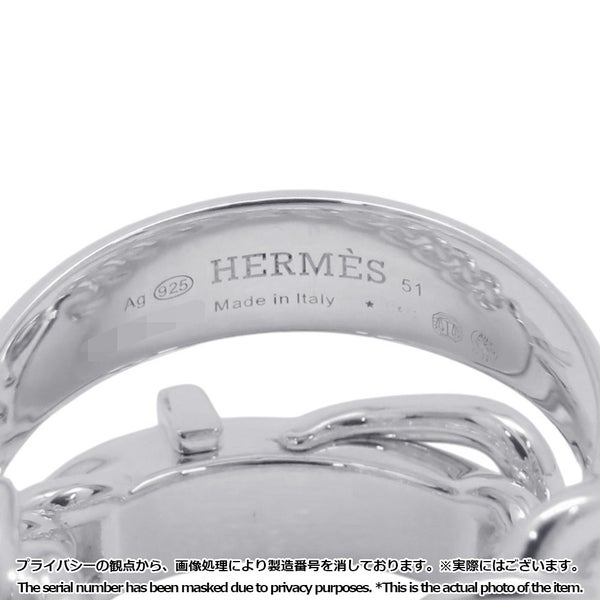 エルメス リング ブックルセリエ アンフレクシブル SV925シルバー リングサイズ51 HERMES 指輪 ジュエリー