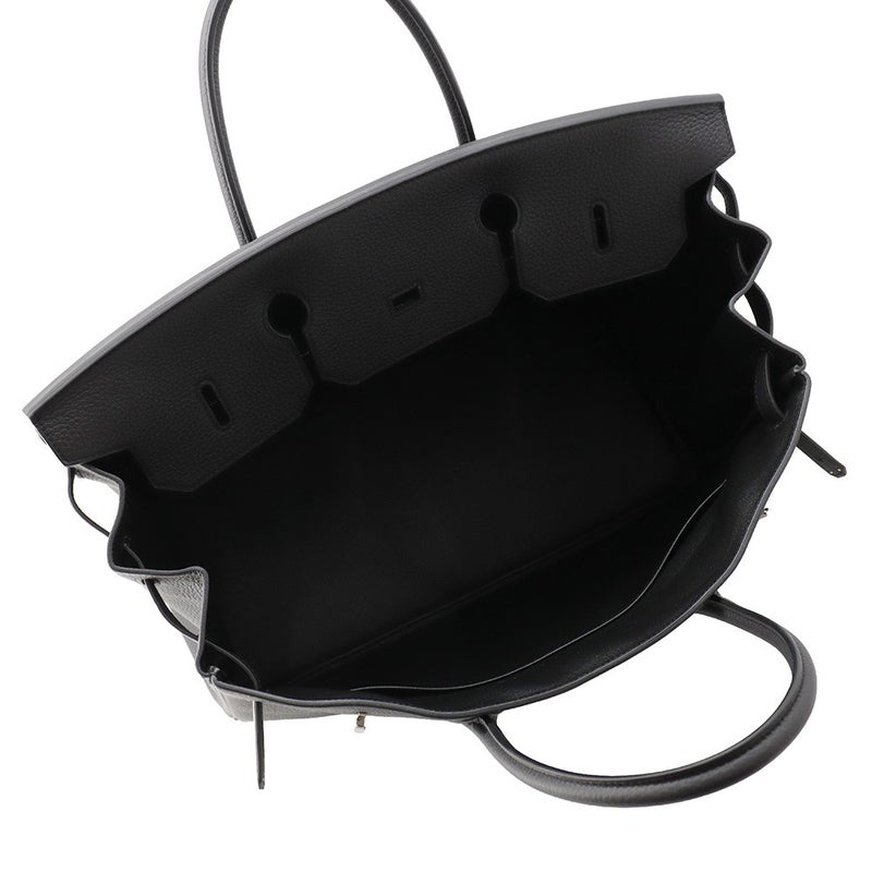 エルメス バーキン40 ブラック/シルバー金具 トゴ G刻印 HERMES Birkin ハンドバッグ 黒