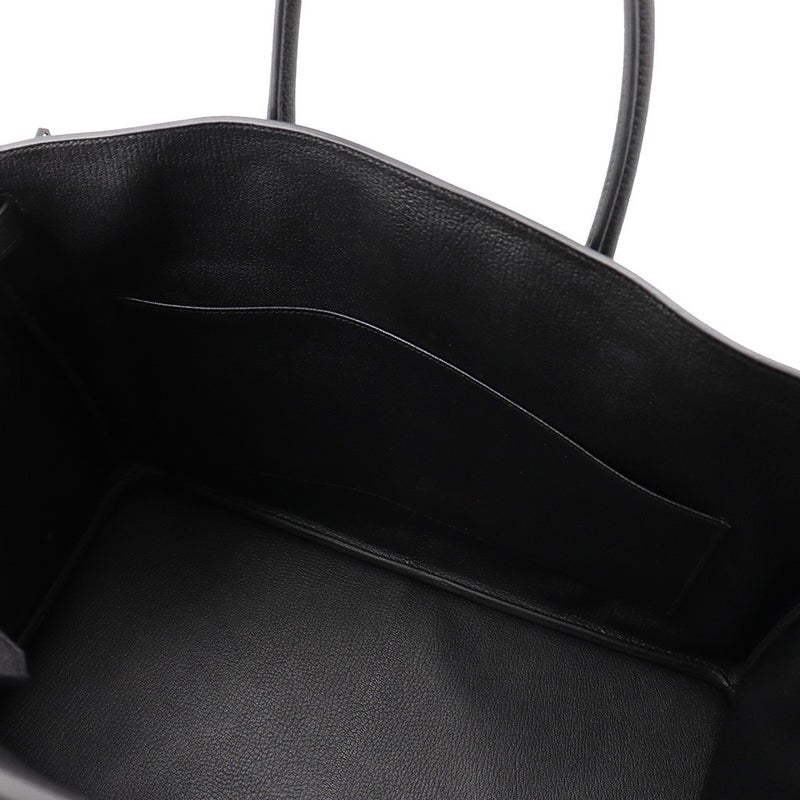 エルメス バーキン40 ブラック/シルバー金具 トゴ G刻印 HERMES Birkin ハンドバッグ 黒