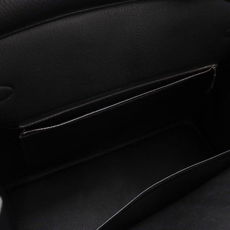 エルメス バーキン40 ブラック/シルバー金具 トゴ G刻印 HERMES Birkin ハンドバッグ 黒