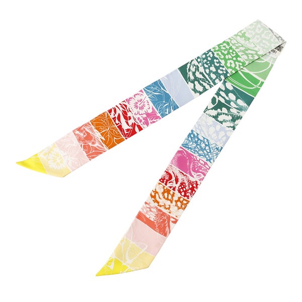 エルメス スカーフ ツイリー シルクツイル ジャングル・ラブ・レインボー Jungle Love Rainbow HERMES シルク 2019年秋冬