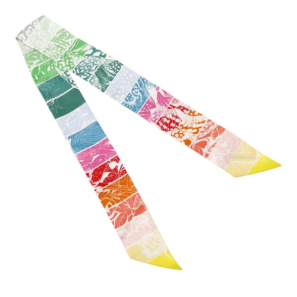 エルメス スカーフ ツイリー シルクツイル ジャングル・ラブ・レインボー Jungle Love Rainbow HERMES シルク 2019年秋冬