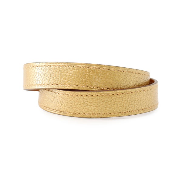 エルメス ブレスレット ケリー ドゥブルトゥール  ドレ/シルバー金具 シェブルシャムキラ W刻印 サイズT3