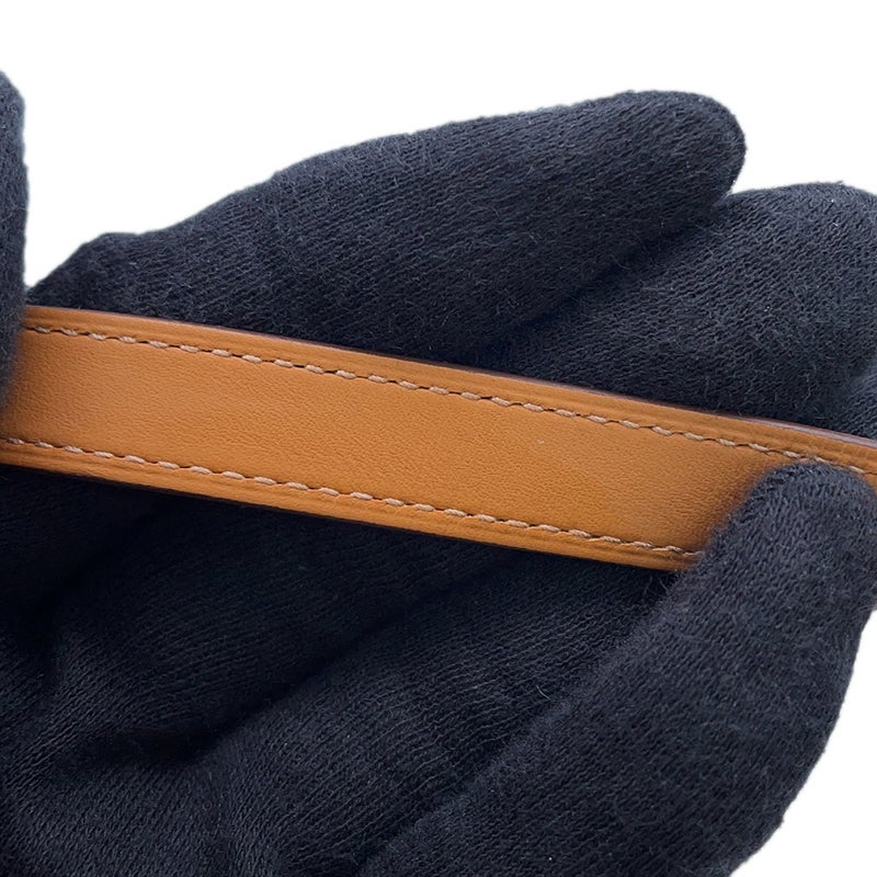 エルメス ブレスレット ケリー ドゥブルトゥール  ドレ/シルバー金具 シェブルシャムキラ W刻印 サイズT3
