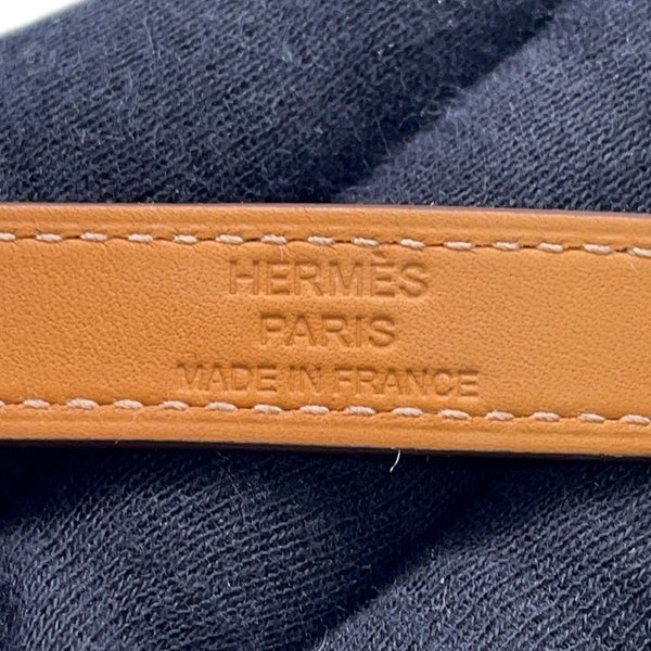 エルメス ブレスレット ケリー ドゥブルトゥール  ドレ/シルバー金具 シェブルシャムキラ W刻印 サイズT3