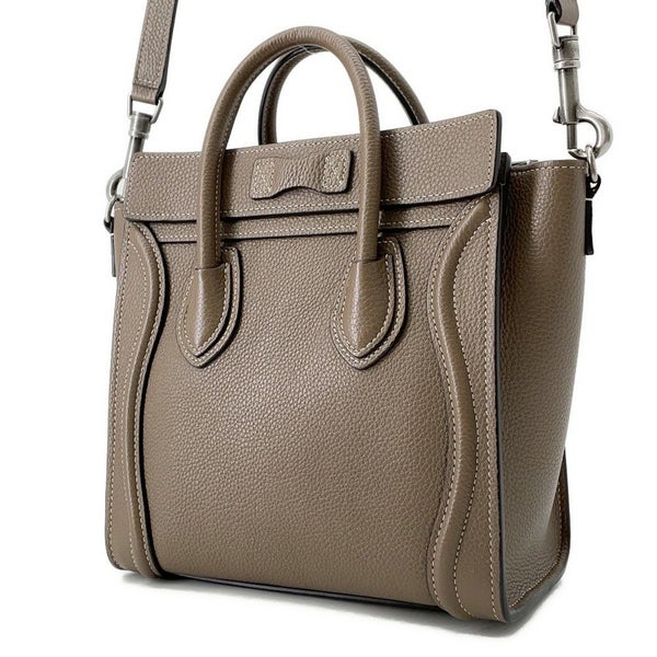 セリーヌ ハンドバッグ ラゲージ ナノショッパー レザー189243 CELINE 2wayショルダー