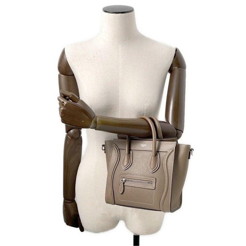 セリーヌ ハンドバッグ ラゲージ ナノショッパー レザー189243 CELINE 2wayショルダー