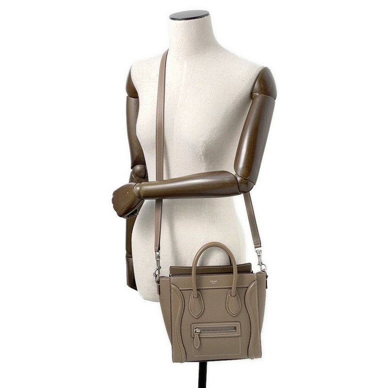 セリーヌ ハンドバッグ ラゲージ ナノショッパー レザー189243 CELINE 2wayショルダー