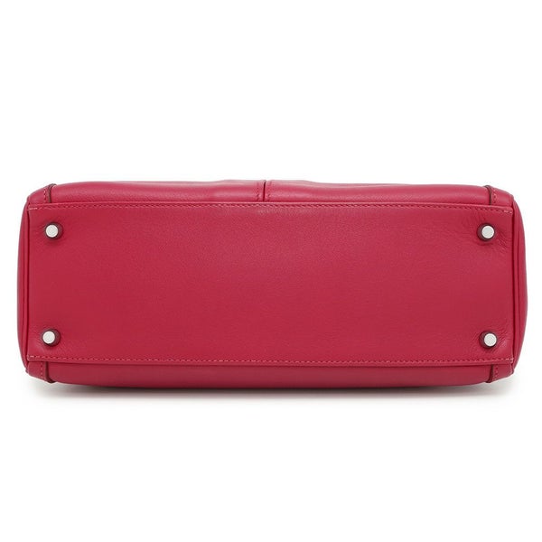 エルメス ハンドバッグ ケリーラキ32 ルビー/シルバー金具 スイフト □O刻印 2wayショルダー