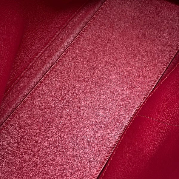 エルメス ハンドバッグ ケリーラキ32 ルビー/シルバー金具 スイフト □O刻印 2wayショルダー