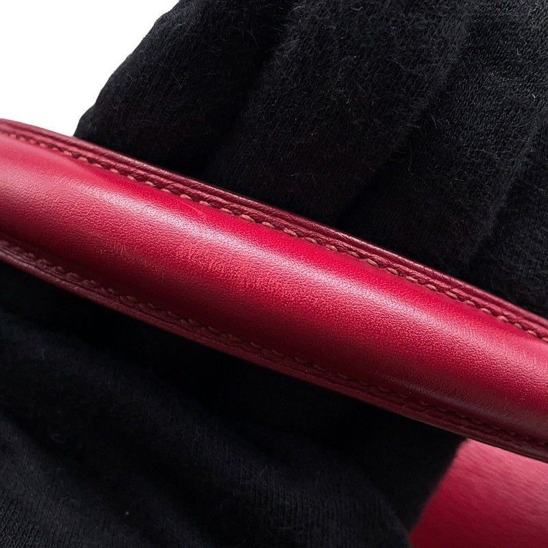 エルメス ハンドバッグ ケリーラキ32 ルビー/シルバー金具 スイフト □O刻印 2wayショルダー