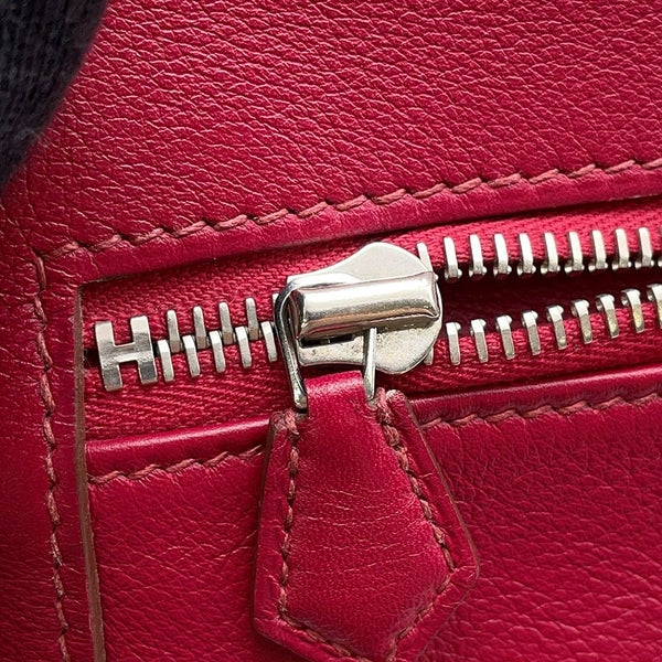 エルメス ハンドバッグ ケリーラキ32 ルビー/シルバー金具 スイフト □O刻印 2wayショルダー