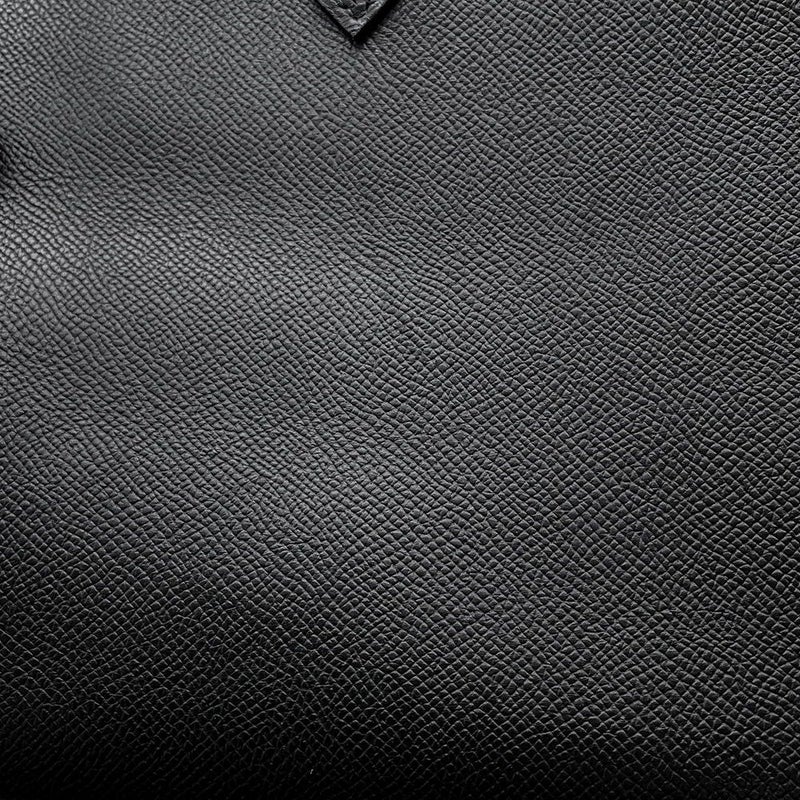 エルメス バーキン30 ブラック/シルバー金具 エプソン □L刻印 HERMES Birkin ハンドバッグ 黒