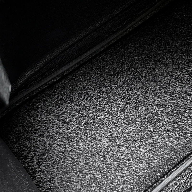 エルメス バーキン30 ブラック/シルバー金具 エプソン □L刻印 HERMES Birkin ハンドバッグ 黒