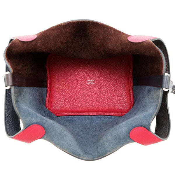 エルメス ピコタンロックPM カザック2 ブルーニュイ/ルージュセリエ/フランボワーズ/シルバー金具 トリヨンクレマンス Z刻印