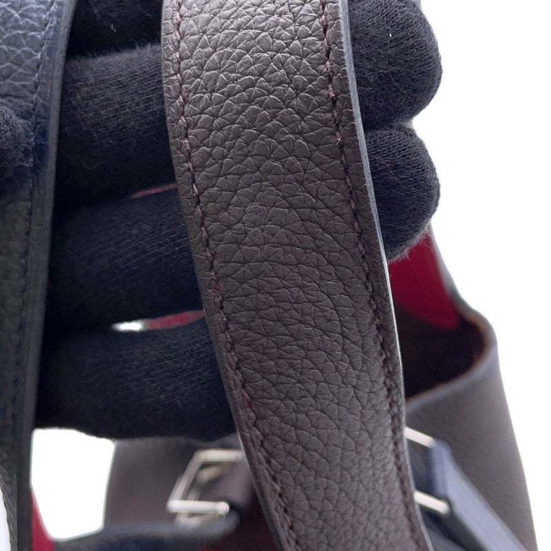 エルメス ピコタンロックPM カザック2 ブルーニュイ/ルージュセリエ/フランボワーズ/シルバー金具 トリヨンクレマンス Z刻印