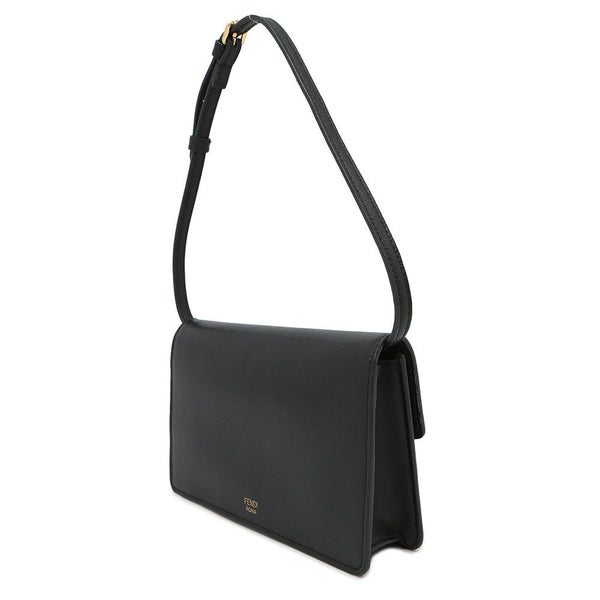 フェンディ ショルダーウォレット FFダイヤモンド レザー 8M0488 FENDI 長財布 黒