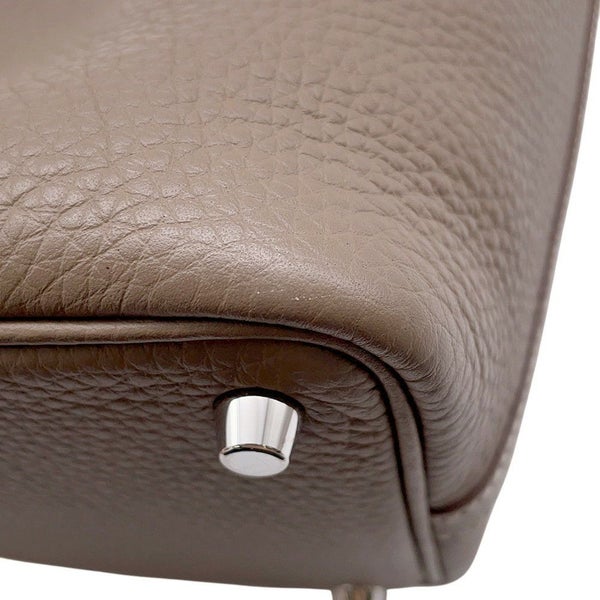 エルメス ハンドバッグ ピコタンロックPM エトゥープ/シルバー金具 トリヨンクレマンス B刻印