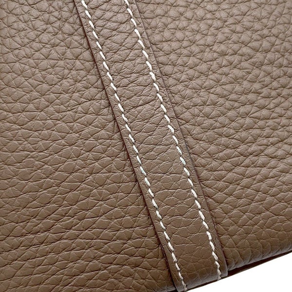 エルメス ハンドバッグ ピコタンロックPM エトゥープ/シルバー金具 トリヨンクレマンス B刻印