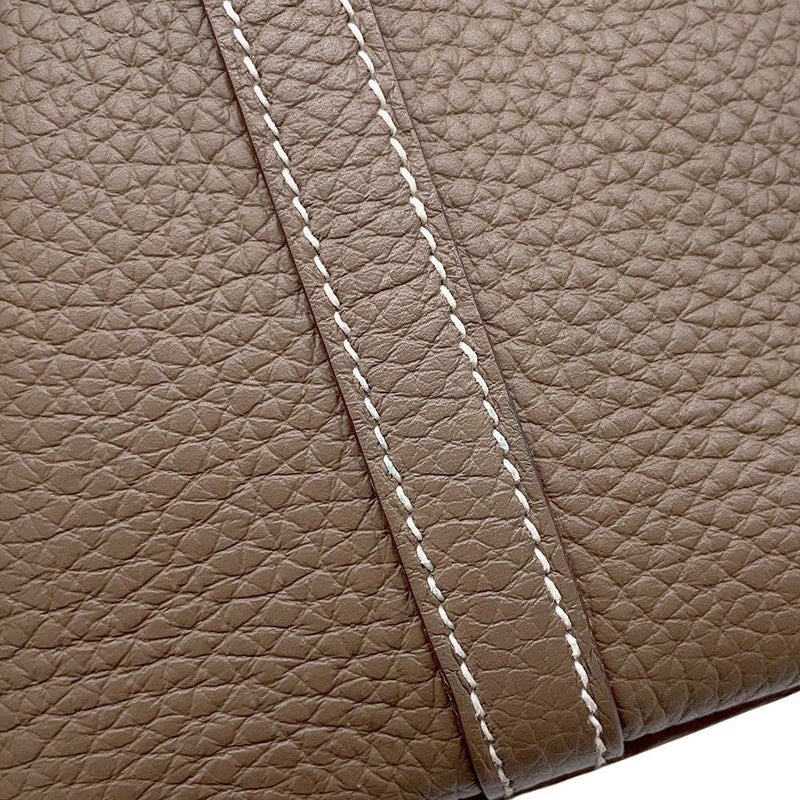 エルメス ハンドバッグ ピコタンロックPM エトゥープ/シルバー金具 トリヨンクレマンス B刻印