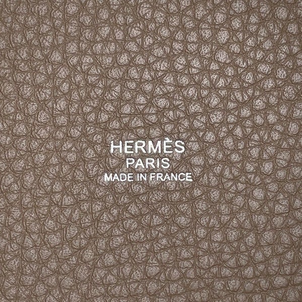 エルメス ハンドバッグ ピコタンロックPM エトゥープ/シルバー金具 トリヨンクレマンス B刻印