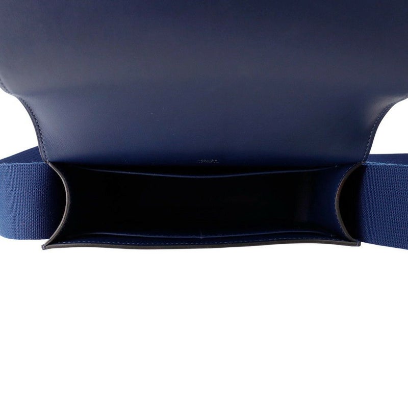 エルメス ショルダーバッグ ゲタ ネイビー/シルバー金具 シェブルミゾル B刻印