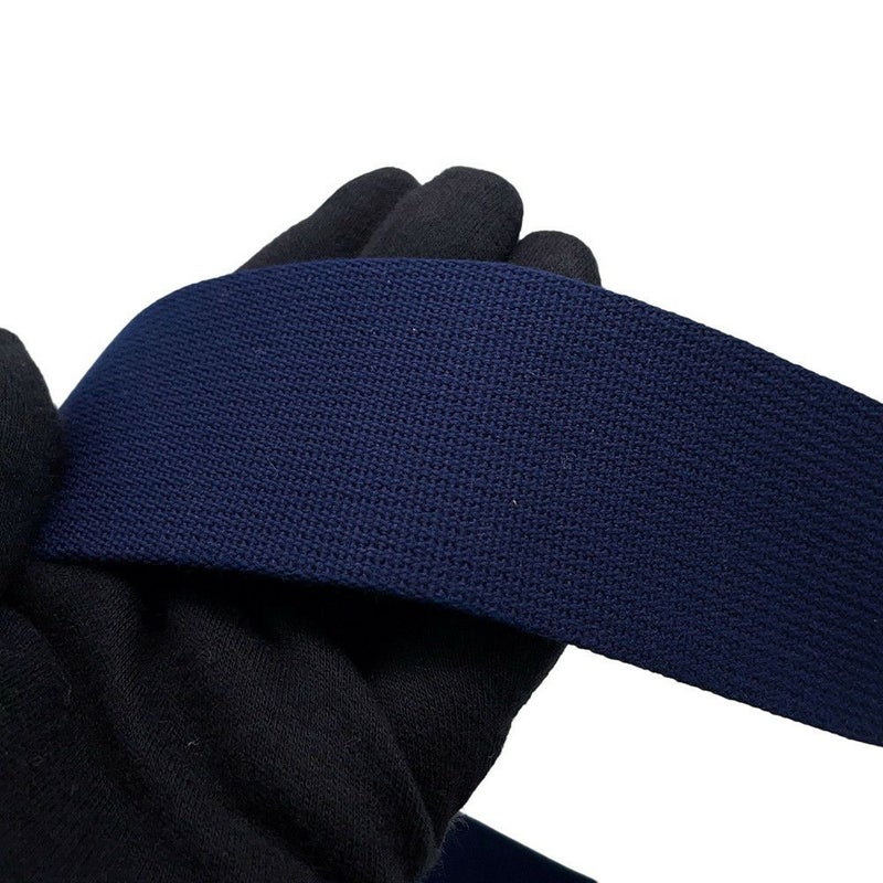 エルメス ショルダーバッグ ゲタ ネイビー/シルバー金具 シェブルミゾル B刻印