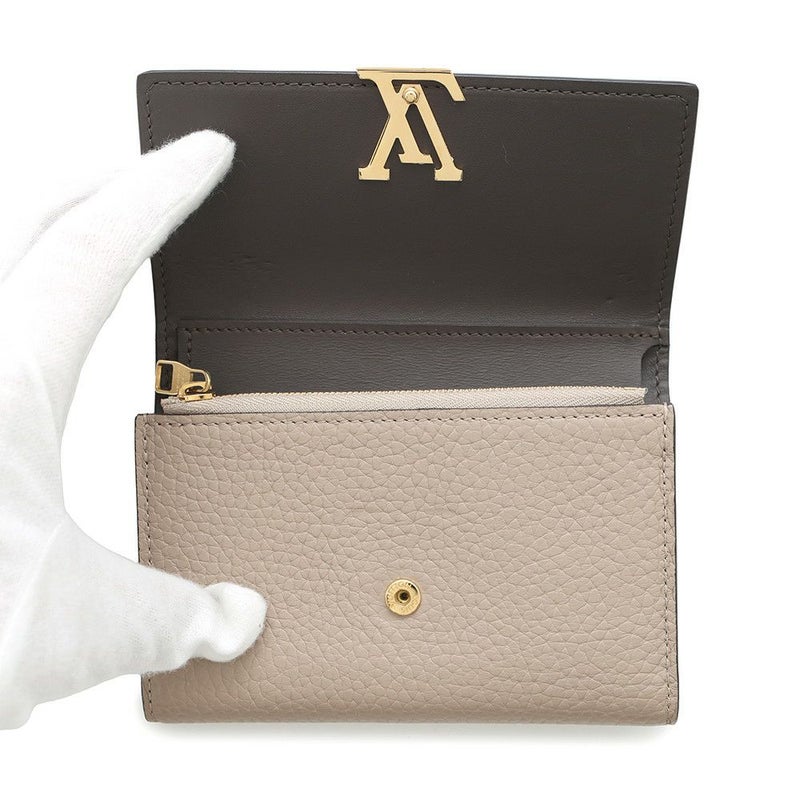 ルイヴィトン 三つ折り財布 トリヨンレザー ポルトフォイユ・カプシーヌ コンパクト M62159