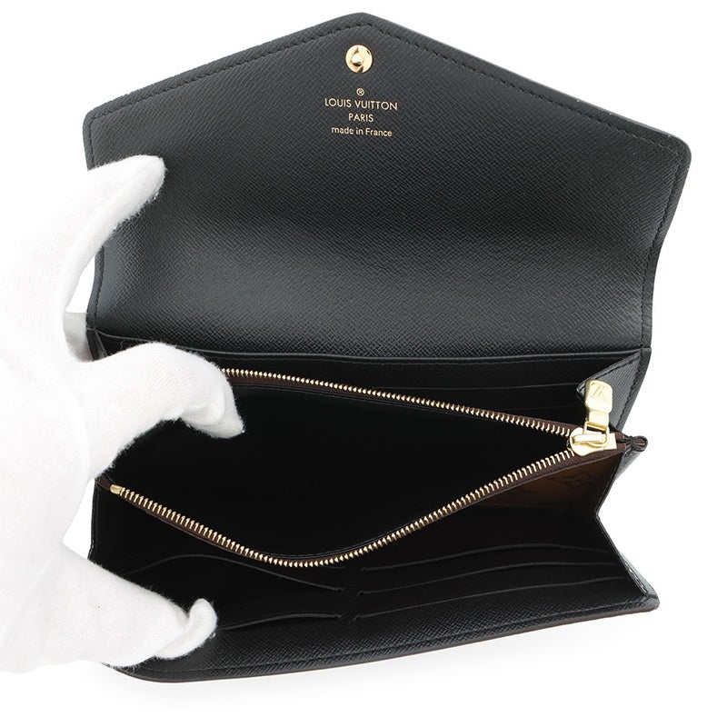 ルイヴィトン 長財布 モノグラム・ジャイアント リバース ポルトフォイユ・サラ M80726 LOUIS VUITTON ブラック 黒