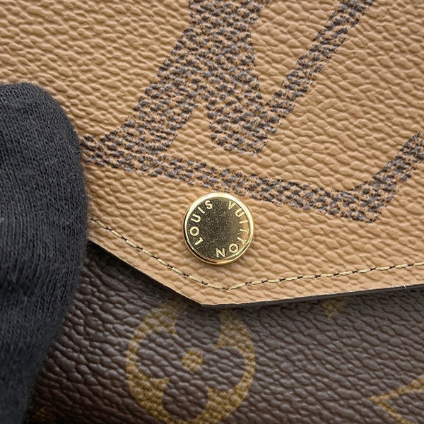 ルイヴィトン 長財布 モノグラム・ジャイアント リバース ポルトフォイユ・サラ M80726 LOUIS VUITTON ブラック 黒