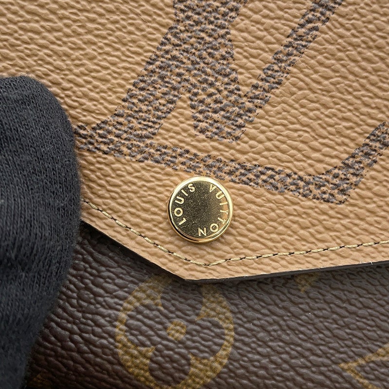 ルイヴィトン 長財布 モノグラム・ジャイアント リバース ポルトフォイユ・サラ M80726 LOUIS VUITTON ブラック 黒