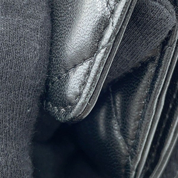 シャネル チェーンウォレット マトラッセ ココマーク ラムスキン AP2056 CHANEL 財布 黒