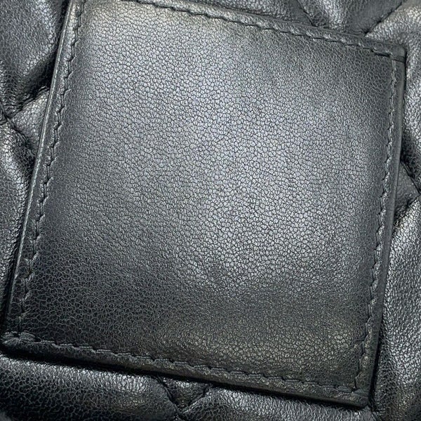 シャネル チェーンウォレット マトラッセ ココマーク ラムスキン AP2056 CHANEL 財布 黒