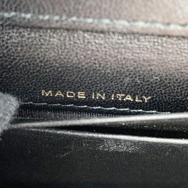 シャネル チェーンウォレット マトラッセ ココマーク ラムスキン AP2056 CHANEL 財布 黒