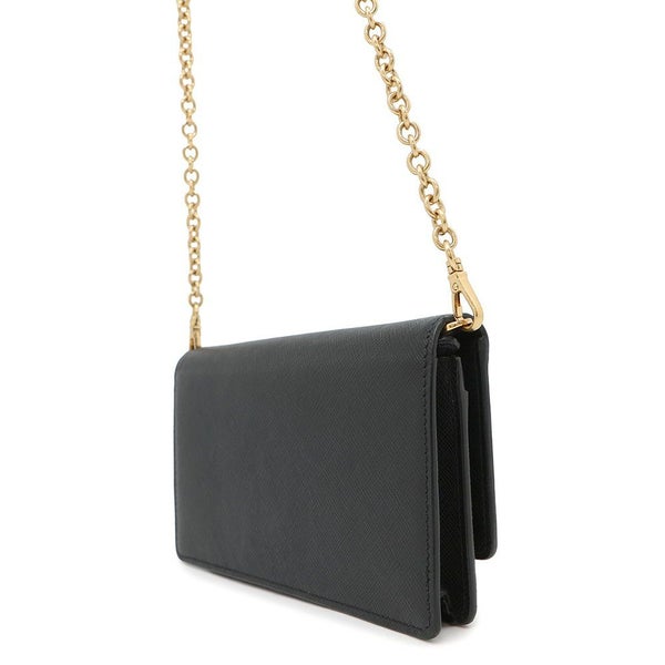 プラダ チェーンウォレット サフィアーノレザー PRADA 財布 黒