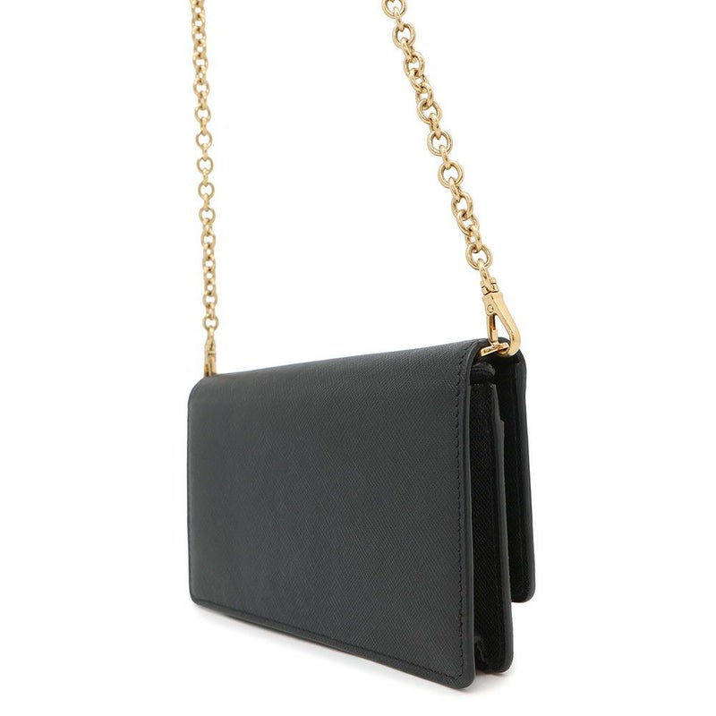 プラダ チェーンウォレット サフィアーノレザー PRADA 財布 黒