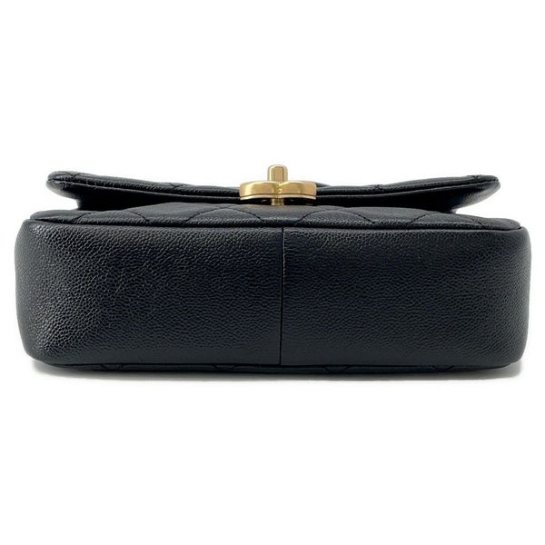 シャネル チェーンショルダーバッグ マトラッセ メロディチェーン ココマーク キャビアスキン AS3103 CHANEL 黒