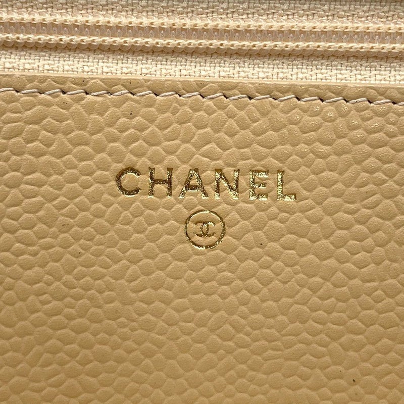 シャネル チェーンウォレット マトラッセ ココマーク キャビアスキン A33814 CHANEL 財布