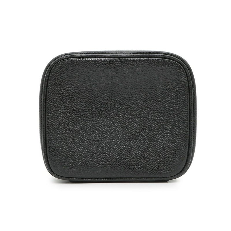 シャネル バニティバッグ ココマーク キャビアスキン 縦型 A01998 CHANEL 化粧ポーチ コスメポーチ 黒